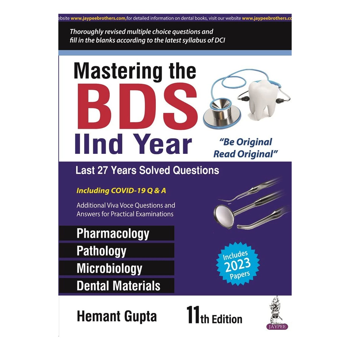 Jaypee Medical Mastering the BDS IInd Year (ISBN - 962590)