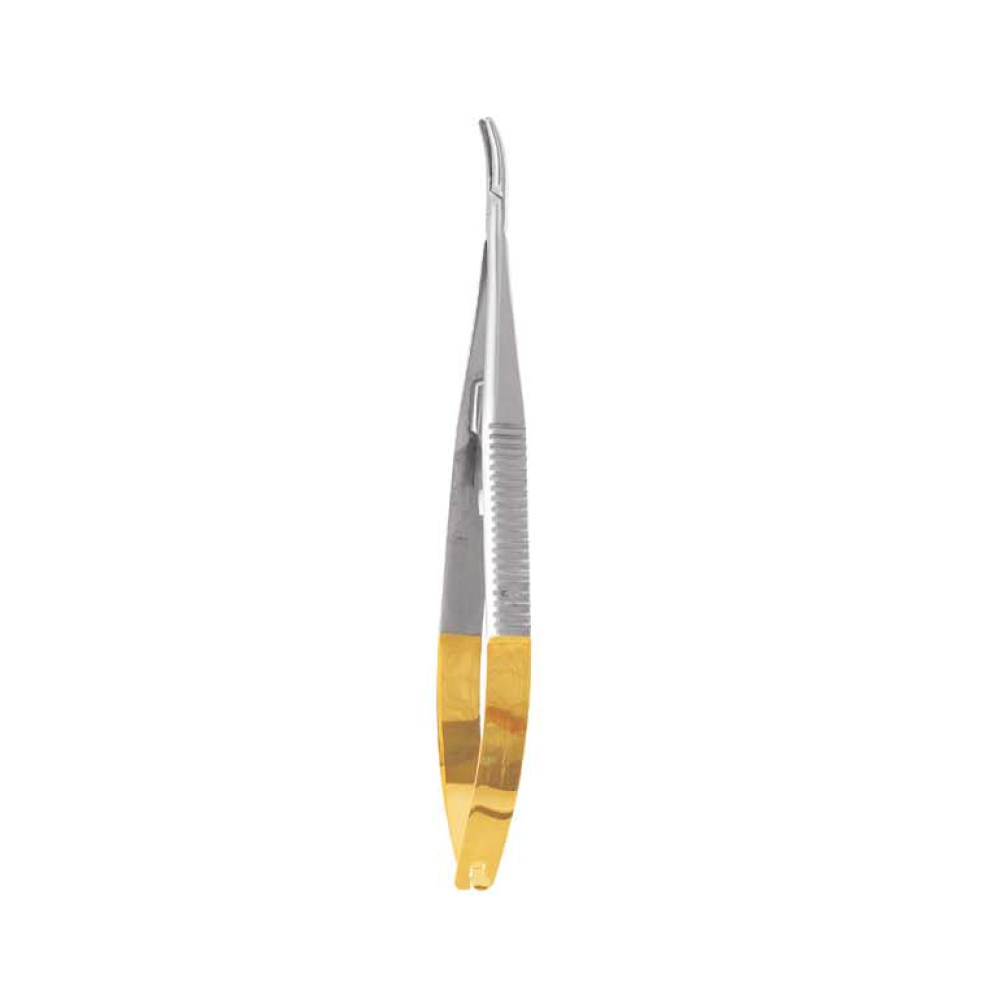 GDC Micro Castroviejo Needle Holder Curved Tc - 14cm (Nh5021)