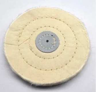 Jinguang Denture Polishing Buffing Wheel - White (4" x 50Ply)