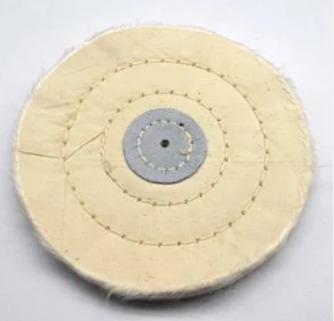 Jinguang Denture Polishing Buffing Wheel - White (3" x 40Ply)