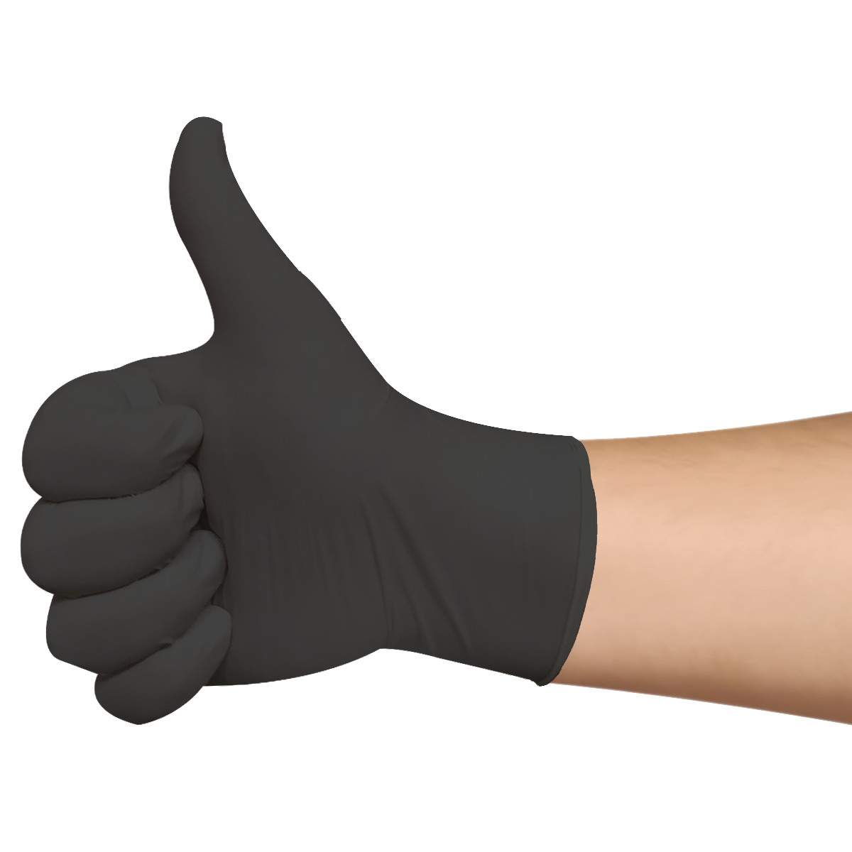 Waldent Nitrile Examination Gloves- Black (Pack of 80)