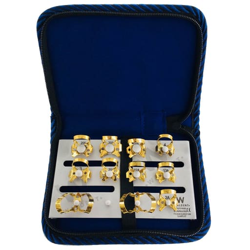 Waldent Rubber Dam Clamps Kit Titanium Gold (Set of 11) (K16/3)