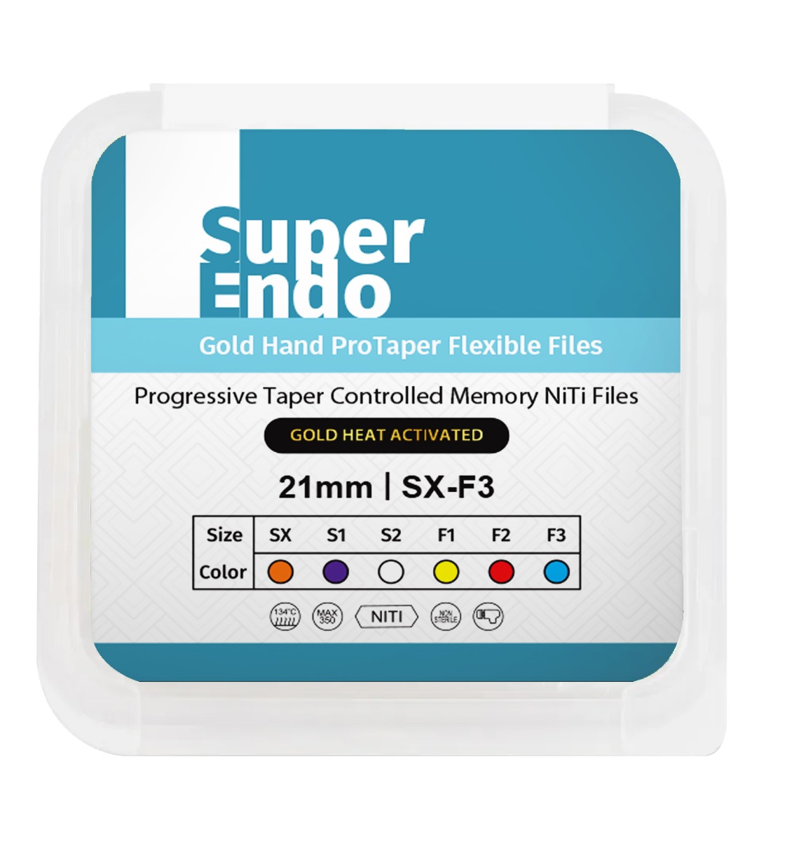 SuperEndo Gold Hand Protaper Files (Pack Of 6)   