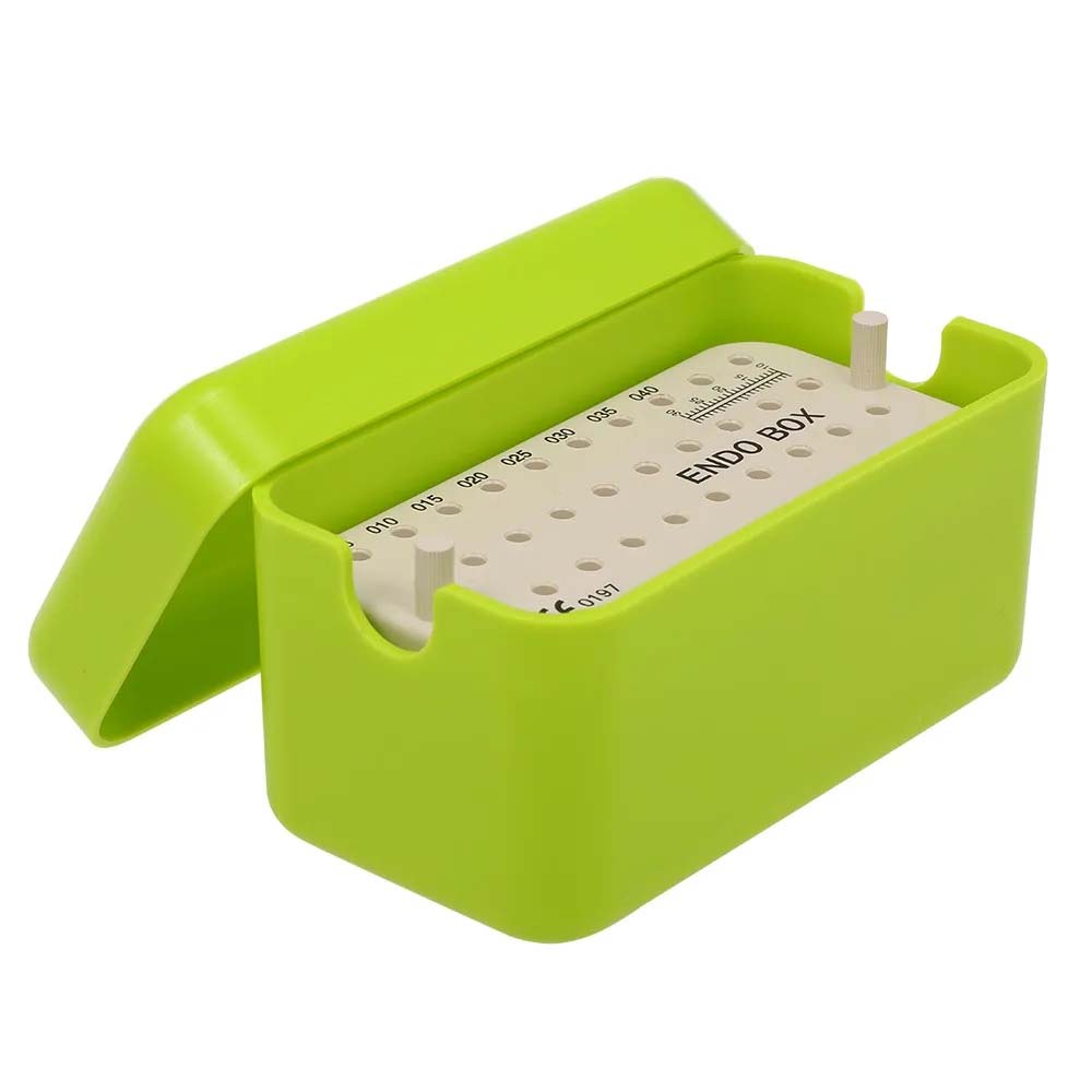 Superendo EndoBox Endodontic Files Holder Autoclavable 40 Holes - Green