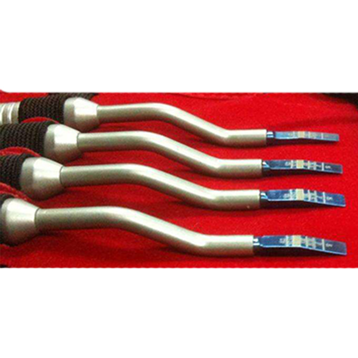 Julldent Ridge Splitting Chisel Offset Set of 4