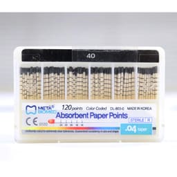 Meta Absorbent Paper Point - 4% #40