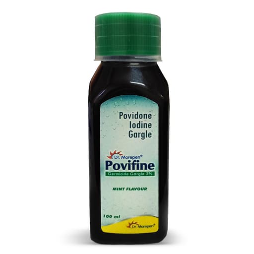 Dr. Morepen Povifine Germicide Gargle 2% - 100ml (Pack of 1)