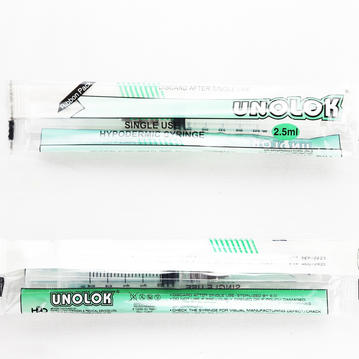 HMD Unolok Syringe 2.5ml | 26 Gauge | 1.5 Inch Needle