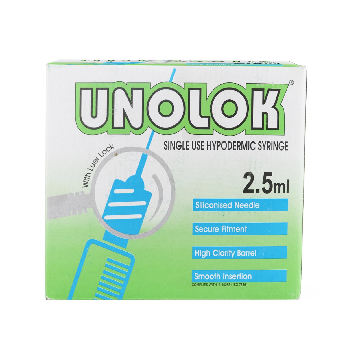 HMD Unolok Syringe 2.5ml | 27 Gauge | 1.5 Inch Needle