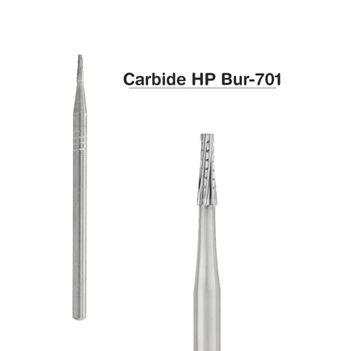 NewDiamond Cross-Cut Taper Fissure Carbide Straight Handpiece Burs (Pack of 5)