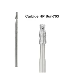 NewDiamond Cross-Cut Taper Fissure Carbide Straight Handpiece Burs (Pack of 5) - 4