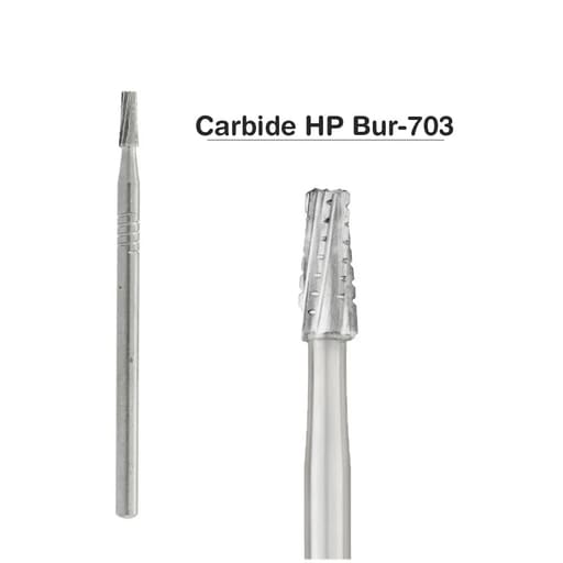 NewDiamond Cross-Cut Taper Fissure Carbide Straight Handpiece Burs (Pack of 5)