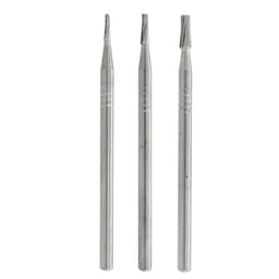 NewDiamond Cross-Cut Taper Fissure Carbide Straight Handpiece Burs (Pack of 5) - 1