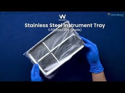 Waldent Stainless Steel Instrument Trays - 2
