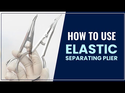 Waldent Orthodontic Elastic Separating Plier 10/120 - 2