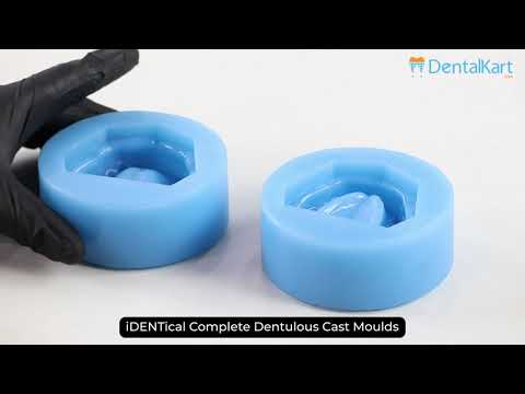 iDENTical Complete Dentulous Cast Moulds -Blue M8019 - 2
