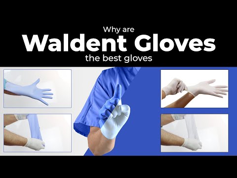 Waldent Nitrile Examination Gloves- Black (Pack of 80) - 2