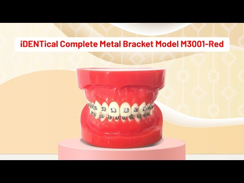 iDENTical Complete Metal Bracket Model M3001-Red - 2