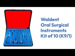Waldent Oral Surgical Instruments Kit of 10 (K9/1) - 2