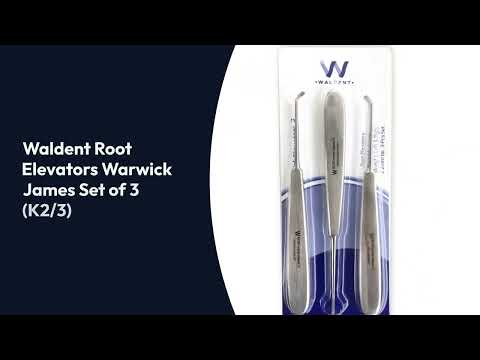 Waldent Root Elevators Warwick James Set of 3 (K2/3) - 2