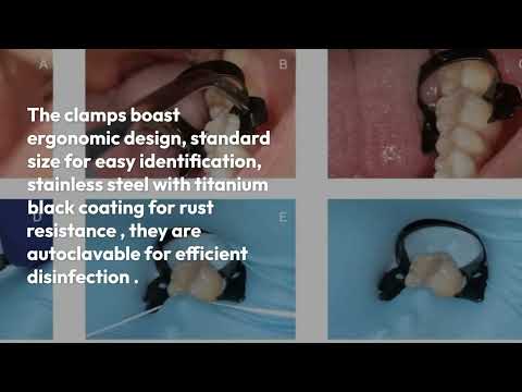 Waldent Rubber Dam Clamps Kit Titanium Black (Set of 11) (K16/4)	 - 2