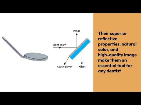 Waldent Mouth Mirror Tops Front Surface Rhodium Coated No.5 Pk/12 (K13/6) - 2