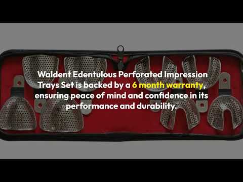 Waldent Edentulous Perforated Impression Trays Set K18/1 - 3