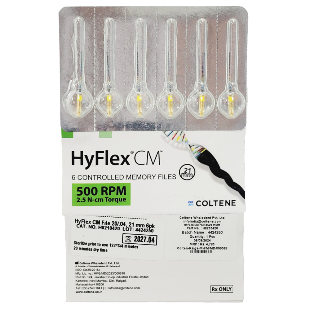 Coltene Hyflex File 21mm (20/4%) (Pack of 6)