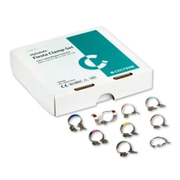 Coltene Hysolate Fiesta Color Coded Dental Dam Clamps Kit and Refills - 1