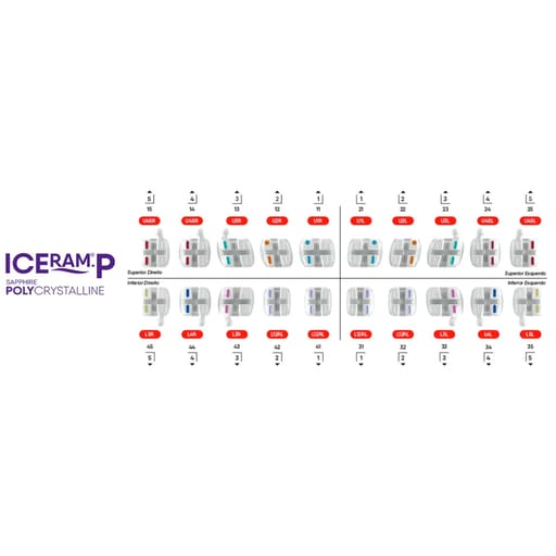 OrthoMetric Iceram - P Polycrystalline Ceramic Bracket Kit