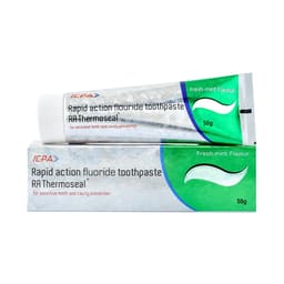 ICPA RA Thermoseal Rapid Action Fluoride Toothpaste 50gm ( Pack Of 12 )