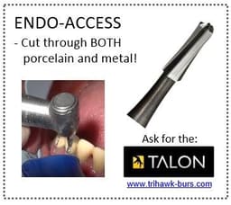 TriHawk Talon Crown Cutting Bur - 6