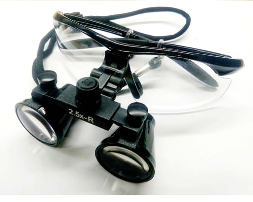 Endoking Dental Loupes 2.5x With Plastic Frame (Led HeadLight Free) -Black