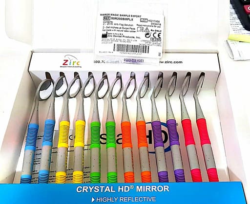 Zirc Crystal Mirrors Neon Assortment