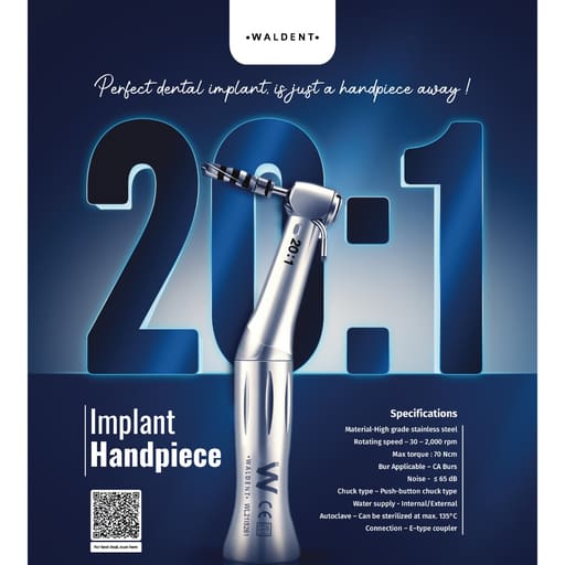 Waldent Dental Implant Handpiece 20:1 (W-772)
