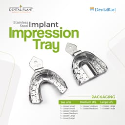 DentalPlant Stainless Steel Implant Impression Trays - 13