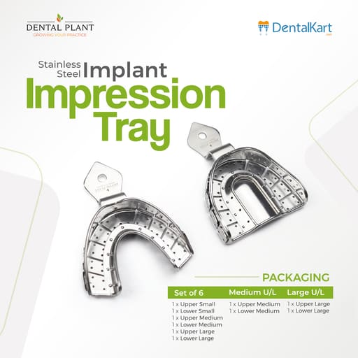 DentalPlant Stainless Steel Implant Impression Trays