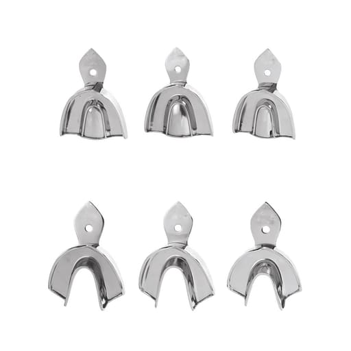 Bio-Art Dentulous Non-Perforated Impression Trays (Set of 6) AMLD0764