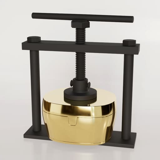 Indian Dental Flask & Clamp