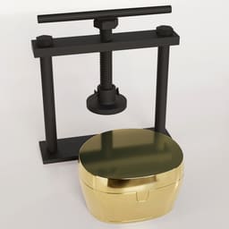 Indian Dental Flask & Clamp - 9