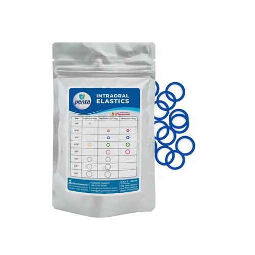 Penta Ortho Intraoral Elastics - Blue 1/4-3.5 Oz Medium