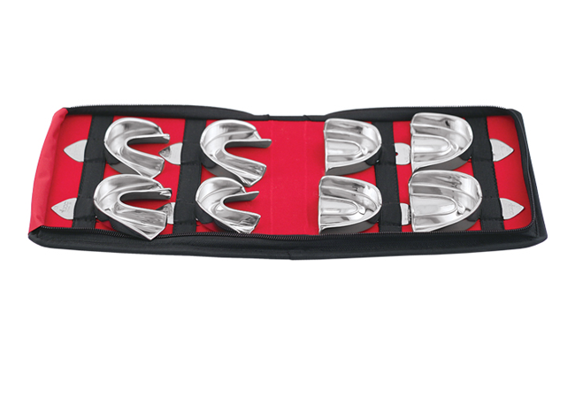 GDC Impression Trays Dentulous Non-Perforated S/8 Instruments Kit (ITRLDNPP8)