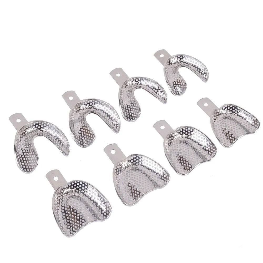 Oracraft Impression Tray Edentulous Perforated Kit Set of 8 - ITRLEDPP8