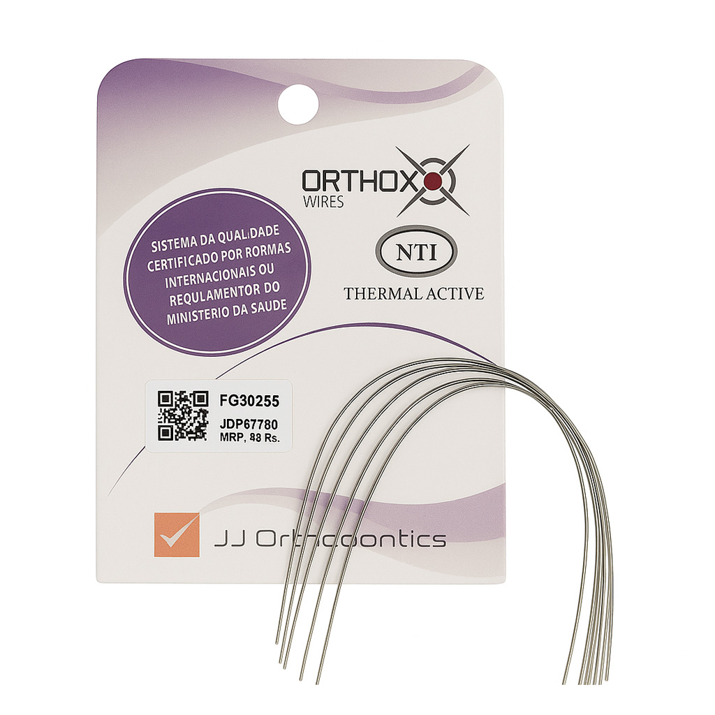 JJ Ortho Thermal Activated NiTi Archwires Natural Form - Round