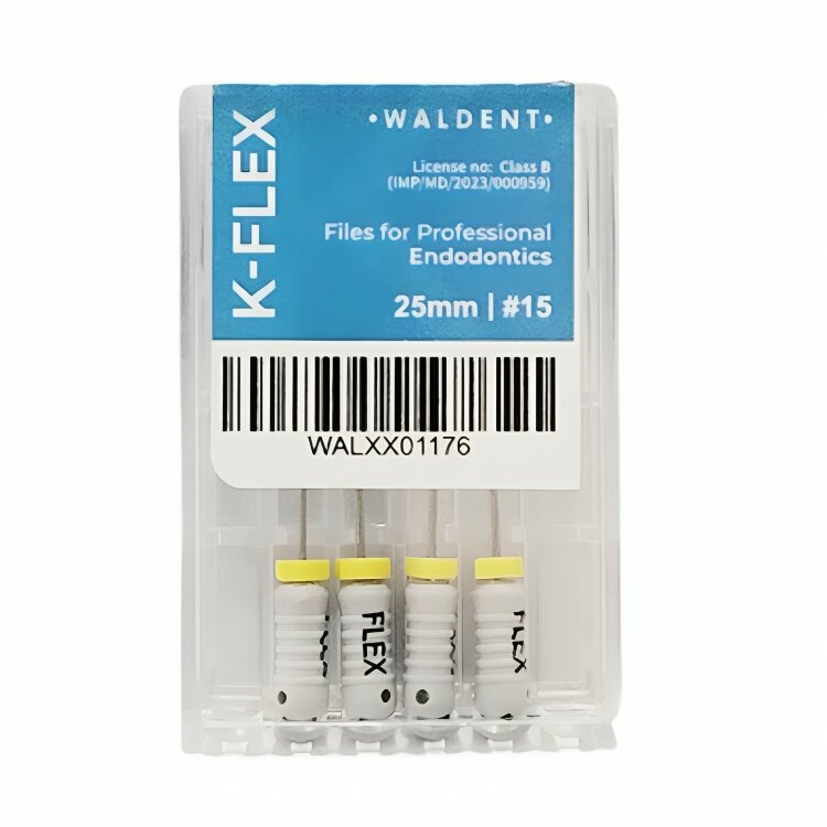 Waldent K-Flex Files 25mm #15