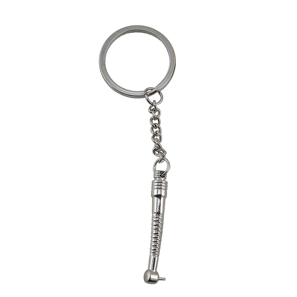Dental Airotor Key Chain - Silver