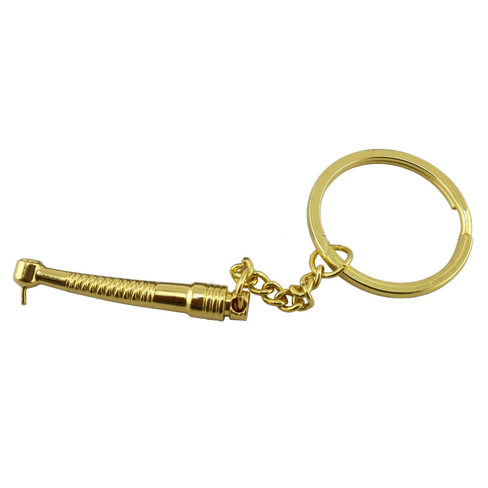 Dental Airotor Key Chain - Golden