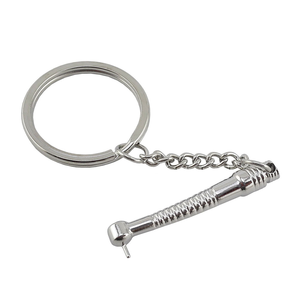 Dental Airotor Key Chain - Silver