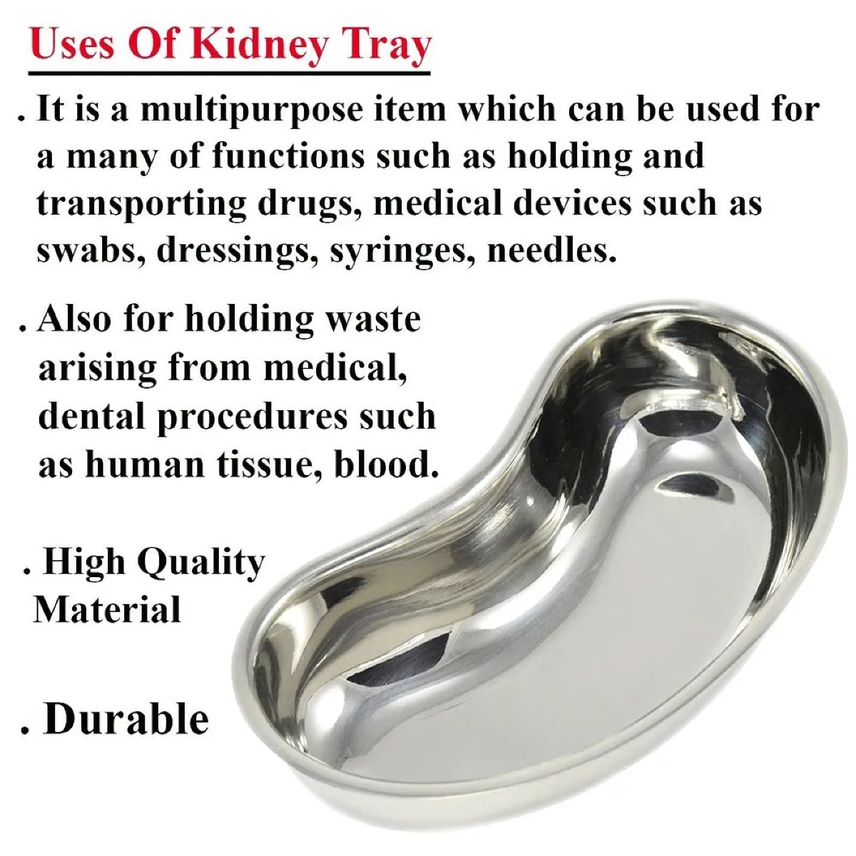 Dentis Dental Kidney Tray Ss (Autoclavable)