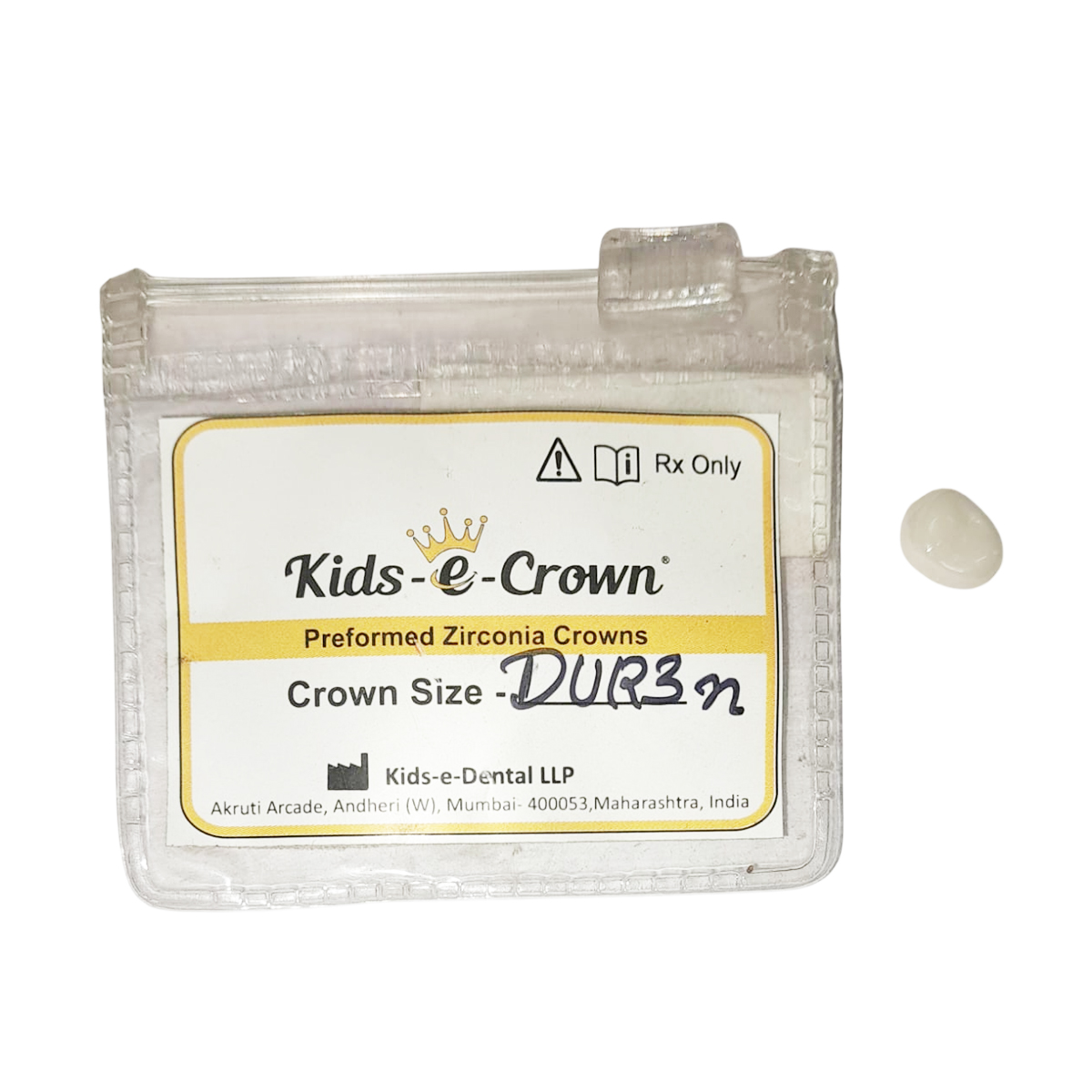 Kids-e-Crown Zirconia Upper Right 1st Molar 3 Narrow - DUR 3N
